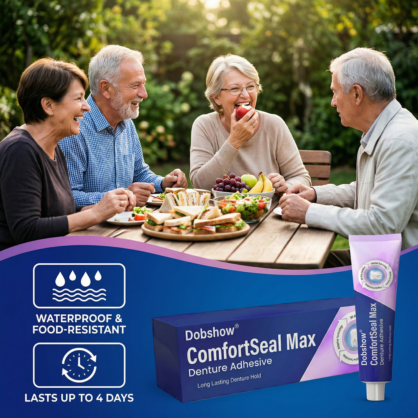 Dobshow® ComfortSeal Max Denture Adhesive (Ultra Max Hold)