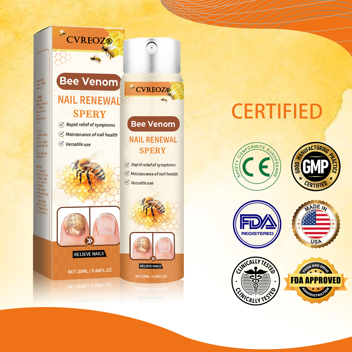 Cvreoz®Bee Venom Nail Renewal Spray