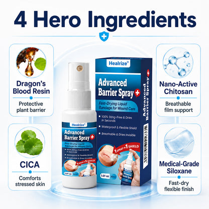 👨‍⚕️🩹Healrize® Advanced Barrier Spray | Fast-Drying Liquid Bandage for Wound Care