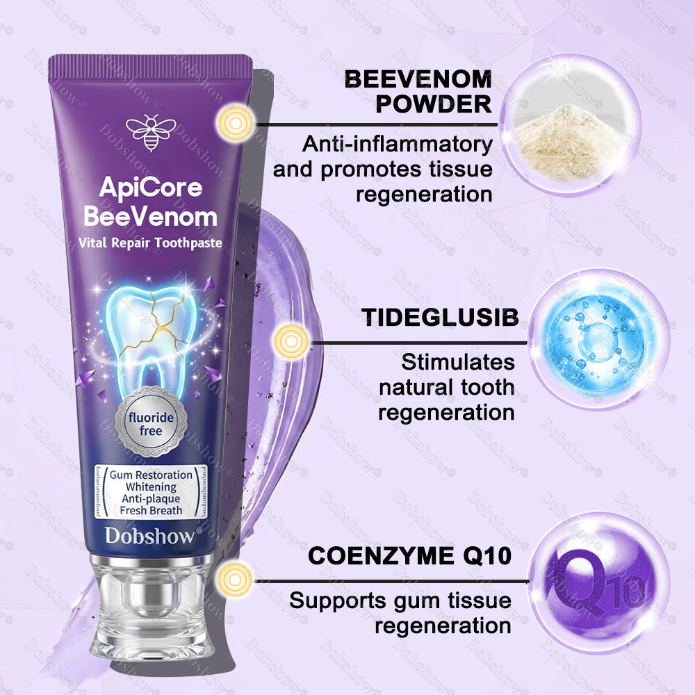 `🐝 Dobshow® ApiCore BeeVenom Vital Repair Toothpaste
