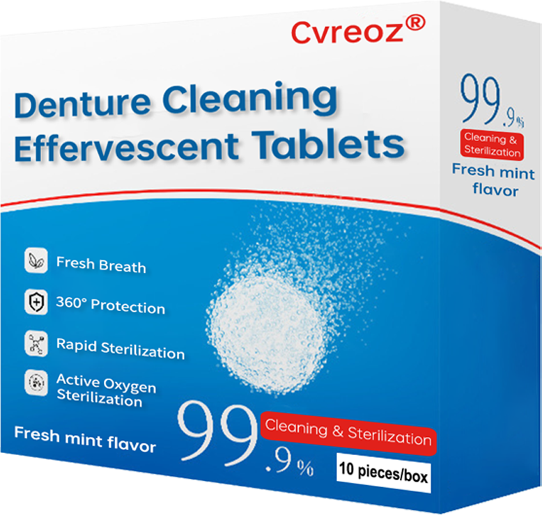 Cvreoz® Denture Cleaning Effervescent Tablets
