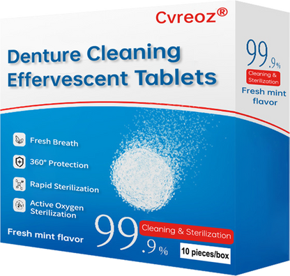 Cvreoz® Denture Cleaning Effervescent Tablets