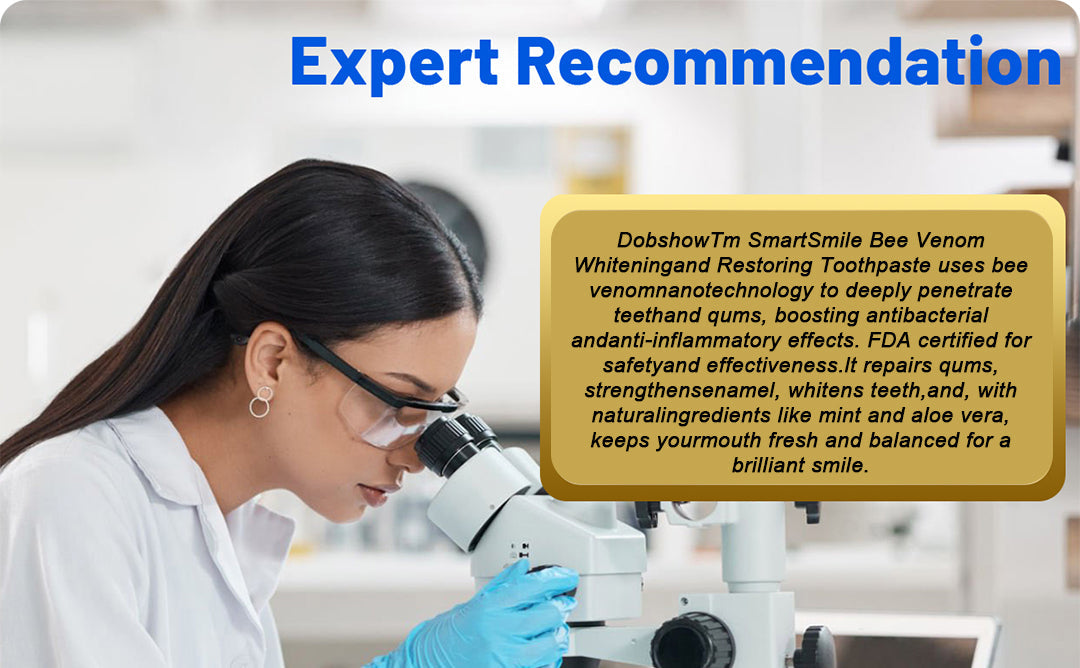 🦷 Dobshow® SmartSmile Bee Venom Whitening & Repairing Toothpaste