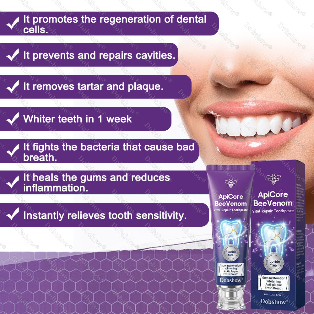 `🐝 Dobshow® ApiCore BeeVenom Vital Repair Toothpaste