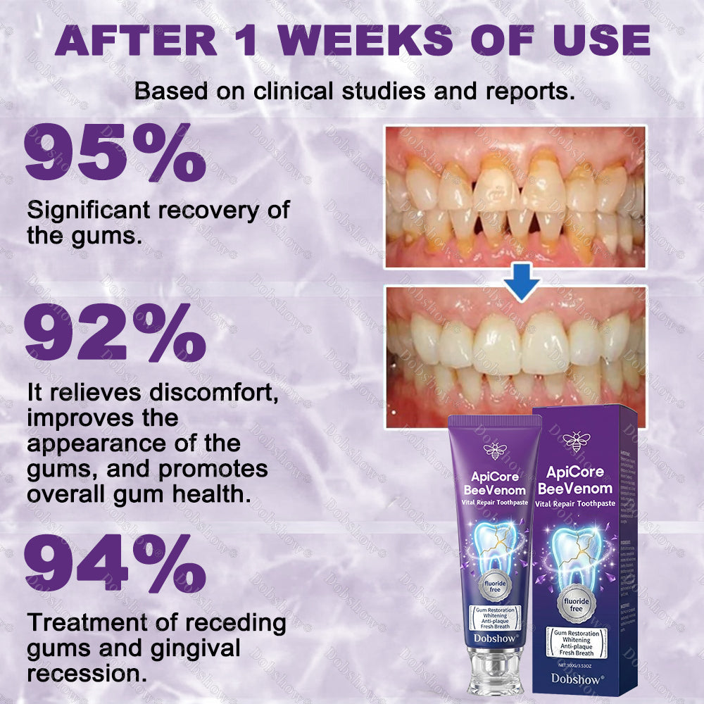 `🐝 Dobshow® ApiCore BeeVenom Vital Repair Toothpaste