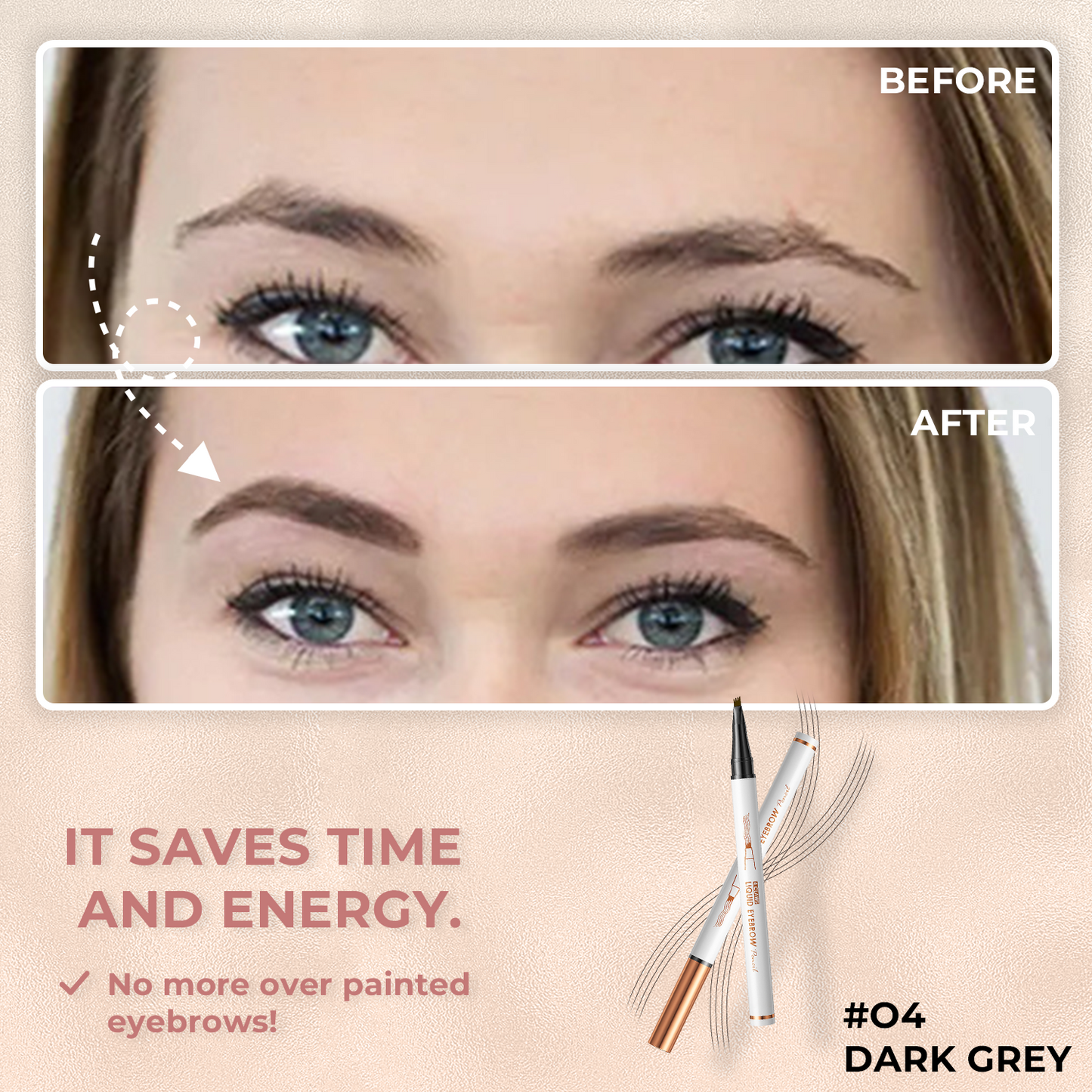 Patented Microblading Tattoo Eyebrow Ink Pen