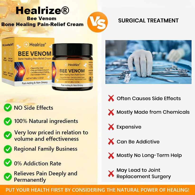 🐝Healrize®Bee Venom Bone Healing Pain-Relief Cream