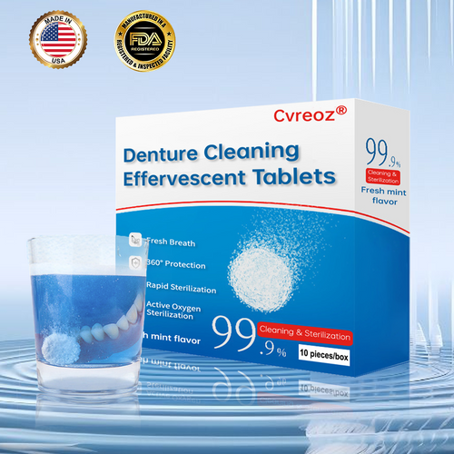 Cvreoz® Denture Cleaning Effervescent Tablets