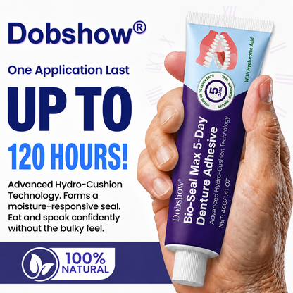 Dobshow® Bio-Seal Max 5-Day Denture Adhesive (Breath Bacteria Guard)