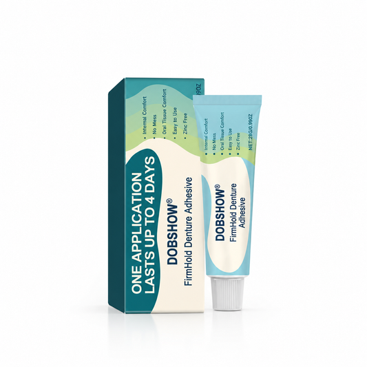 Dobshow® FirmHold Denture Adhesive (Food Barrier)