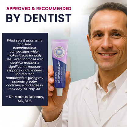🔥Dobshow® ComfortSeal Max Denture Adhesive—🦷96-hour long-lasting, heat adaptive technology
