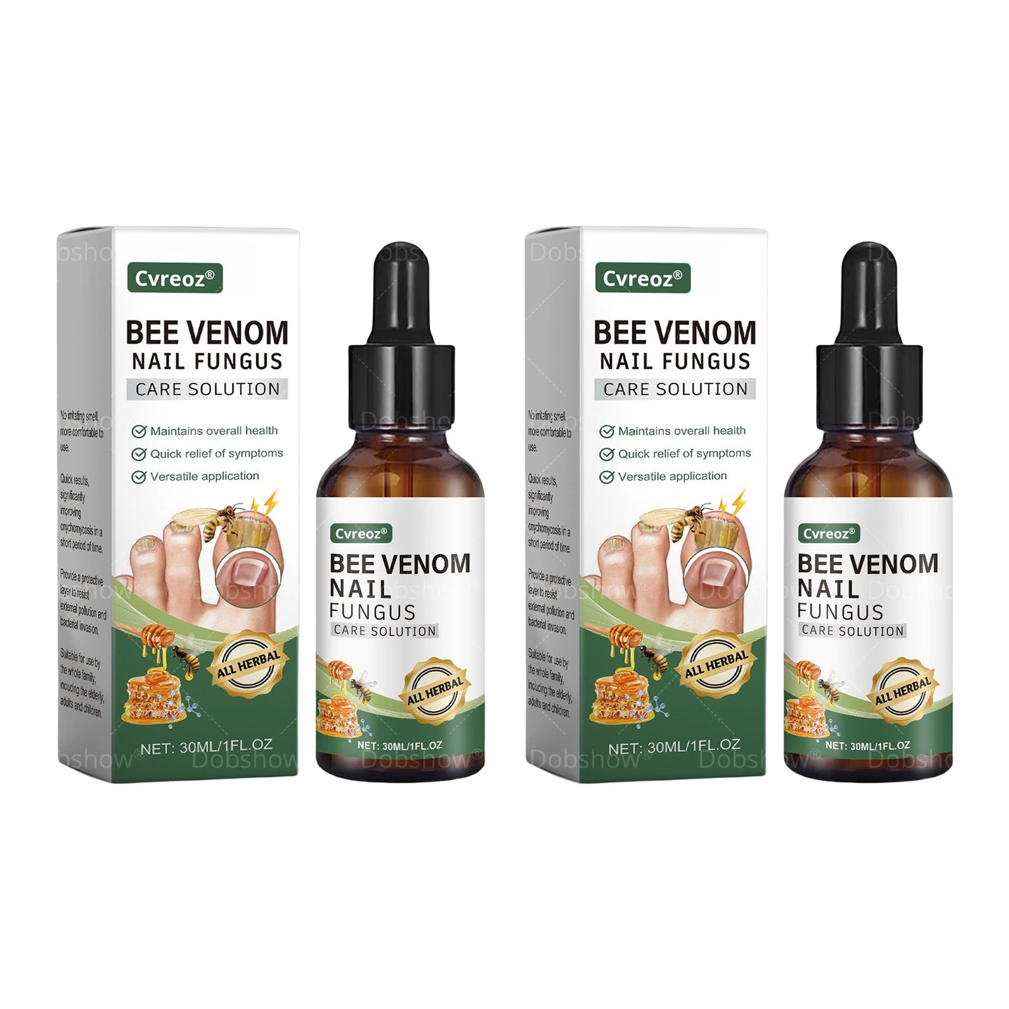 Cvreoz® Bee Venom Nail fungus care solution ：Natural Formula for Toenail & Fingernail Care