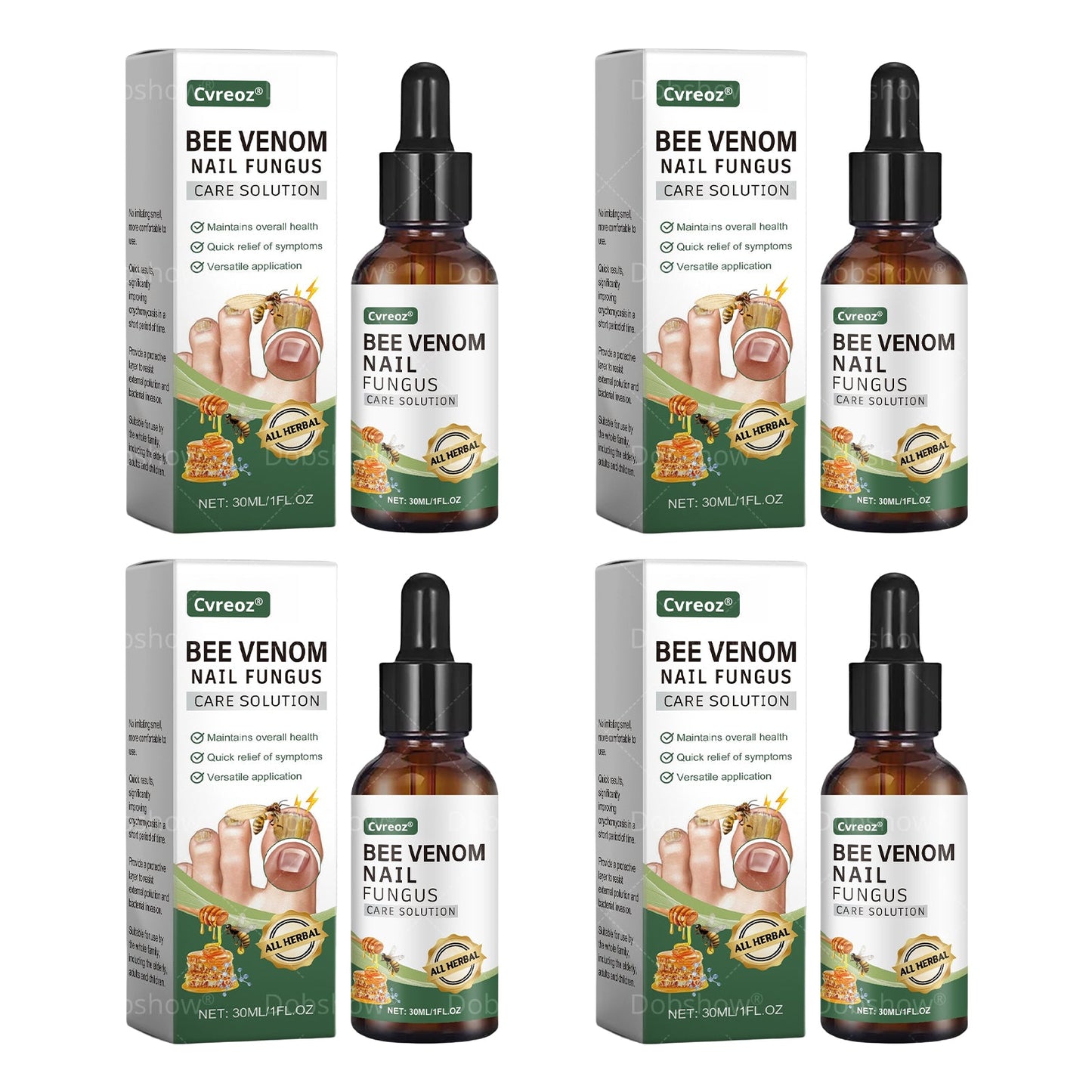 Cvreoz® Bee Venom Nail fungus care solution ：Natural Formula for Toenail & Fingernail Care