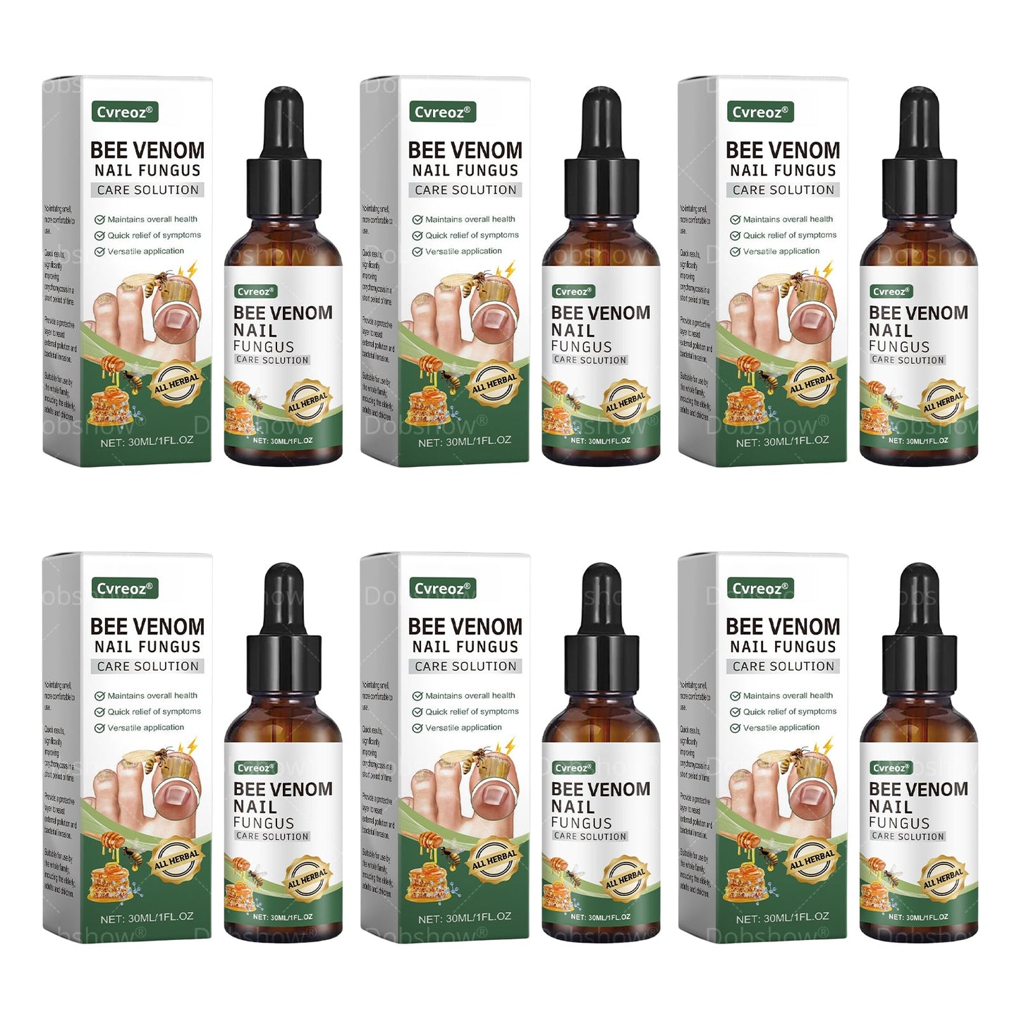 Cvreoz® Bee Venom Nail fungus care solution ：Natural Formula for Toenail & Fingernail Care