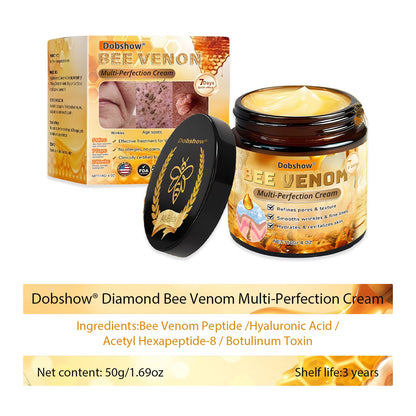 Dobshow® Diamond Bee Venom Multi-Perfection Cream - Dermatologically tested and recommended by dermatologists. Effective help for stubborn warts, skin lumps, lesions, infections and scars. (Extra large Size 50g > 114g)