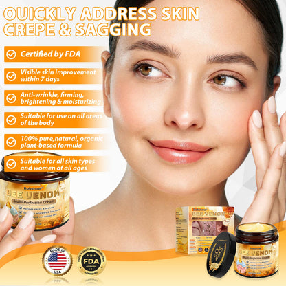 Dobshow® Diamond Bee Venom Multi-Perfection Cream - Dermatologically tested and recommended by dermatologists. Effective help for stubborn warts, skin lumps, lesions, infections and scars. (Extra large Size 50g > 114g)