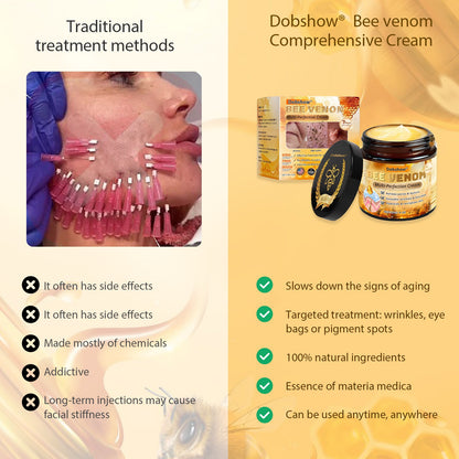 Dobshow® Diamond Bee Venom Multi-Perfection Cream - Dermatologically tested and recommended by dermatologists. Effective help for stubborn warts, skin lumps, lesions, infections and scars. (Extra large Size 50g > 114g)